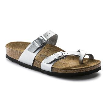 Dámské Mayari Birkenstock Birko-flor Stříbrné | CZ 404NWY